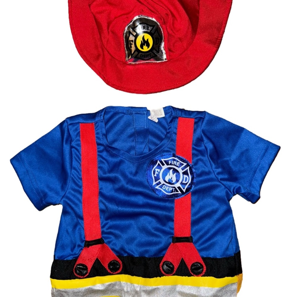 NWT cute “First Fireman” Halloween Costume or dress up jumpsuit and hat